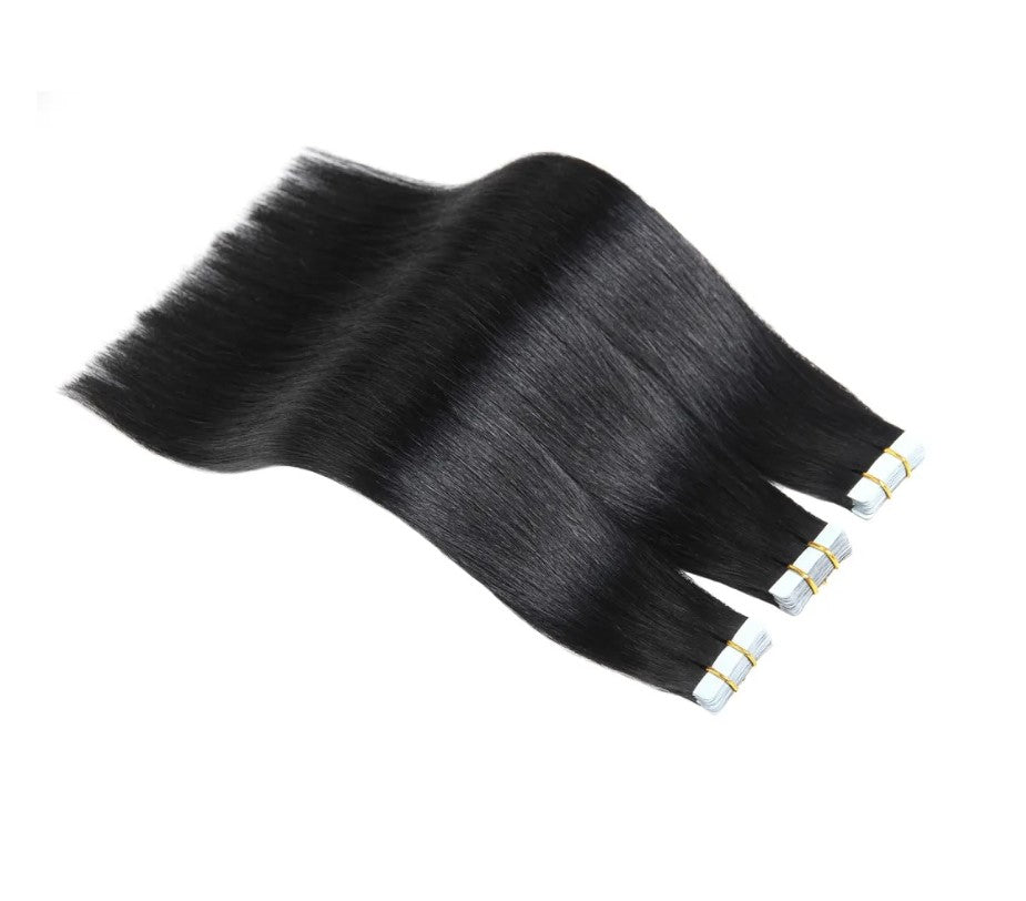 Tape-In Extensions – Straight (20pcs/50g) | 100% Pure Virgin Human Hair