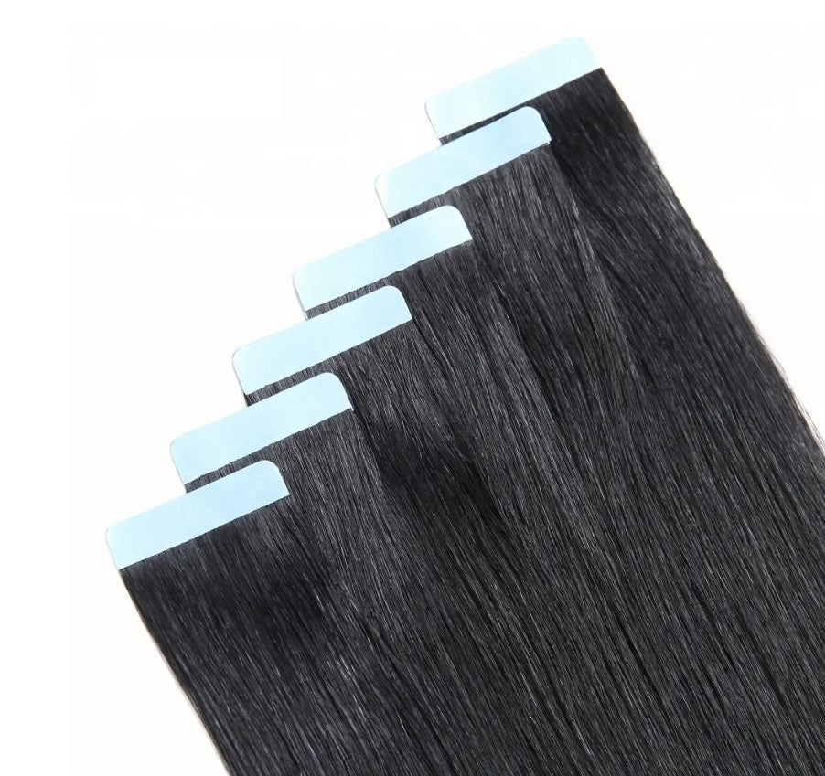 Tape-In Extensions – Straight (20pcs/50g) | 100% Pure Virgin Human Hair