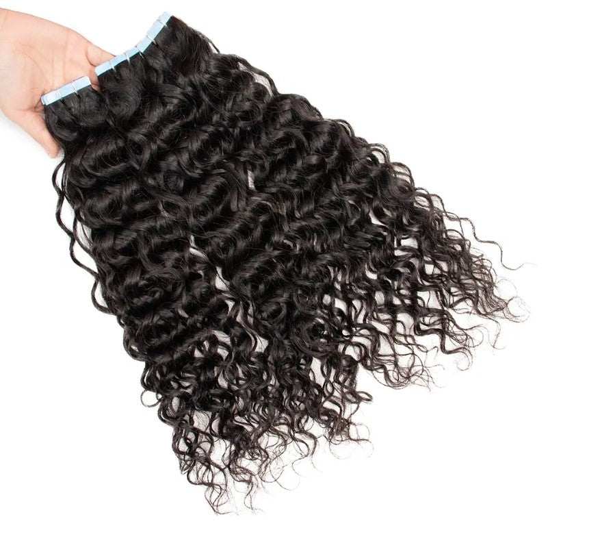 Tape-In Extensions – Water Wave (20pcs/50g) | 100% Pure Virgin Human Hair