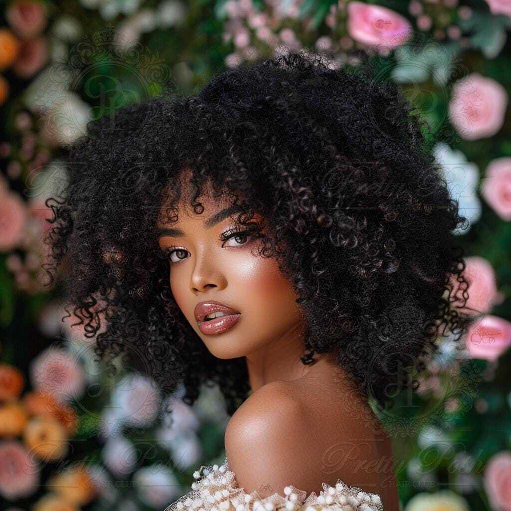 4x4 Transparent 100% Human Lace Wig (180% Density) | Deep Curly