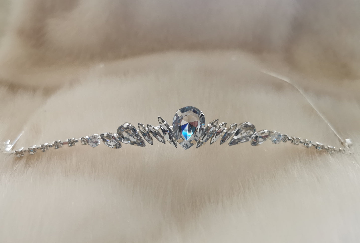 Elegant Rhinestone Irregular Tiara