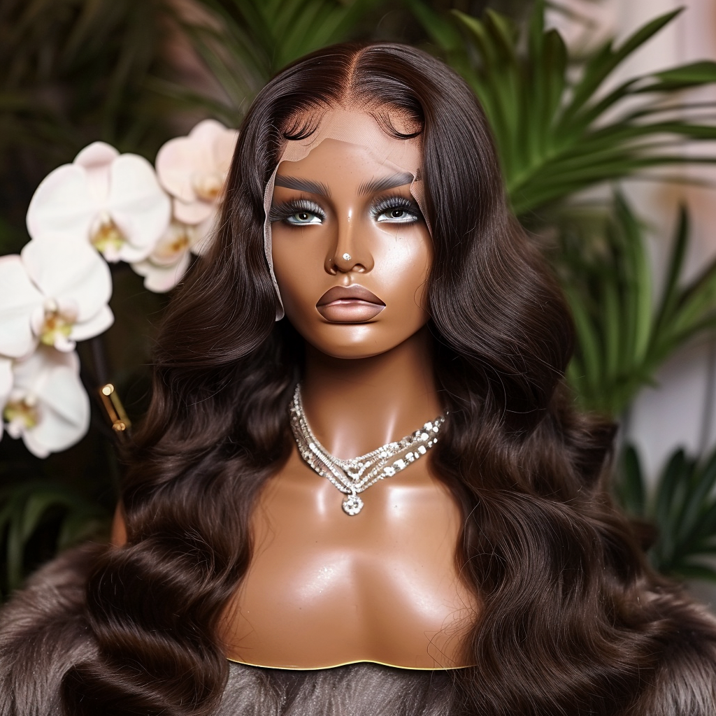 4x4 Transparent 100% Human Lace Wig (180% Density) | Loose Wave