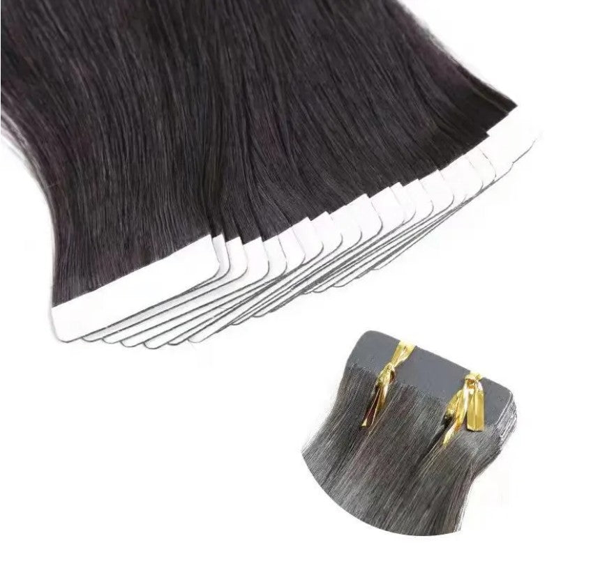 Tape-In Extensions – Natural Curly (20pcs/50g) | 100% Pure Virgin Human Hair
