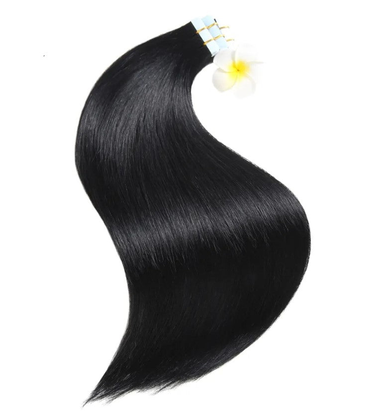 Tape-In Extensions – Straight (20pcs/50g) | 100% Pure Virgin Human Hair